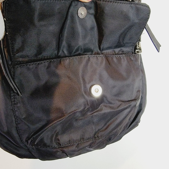 Colab Bags Colab Nylon Crossbody Bag Purse Black Zipper Flap